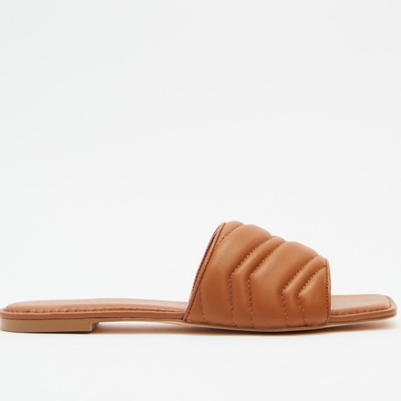 ATMOS&HERE Genuine Leather Sandals Slides - Picture 3 of 9